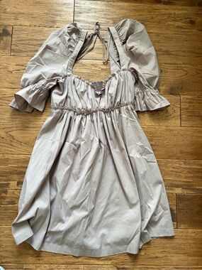 Cinq à Sept Puff-Sleeve Smocked Mini Dress